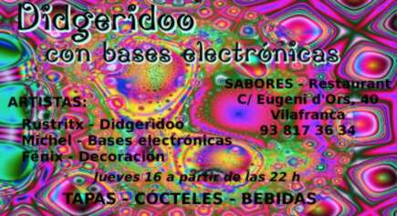 Flyer - Didgeridoo con bases electrónicas